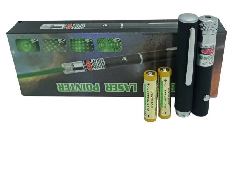 لیزر پوینتر گرین Green laser pointer دارای  ۵ سری و برد ۳ کیلومتر